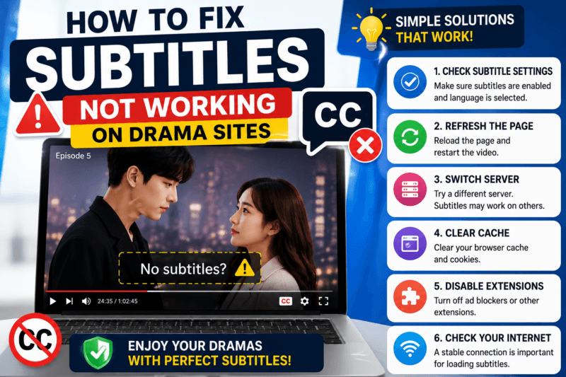 How to fix subtitles not working on streaming sites guide